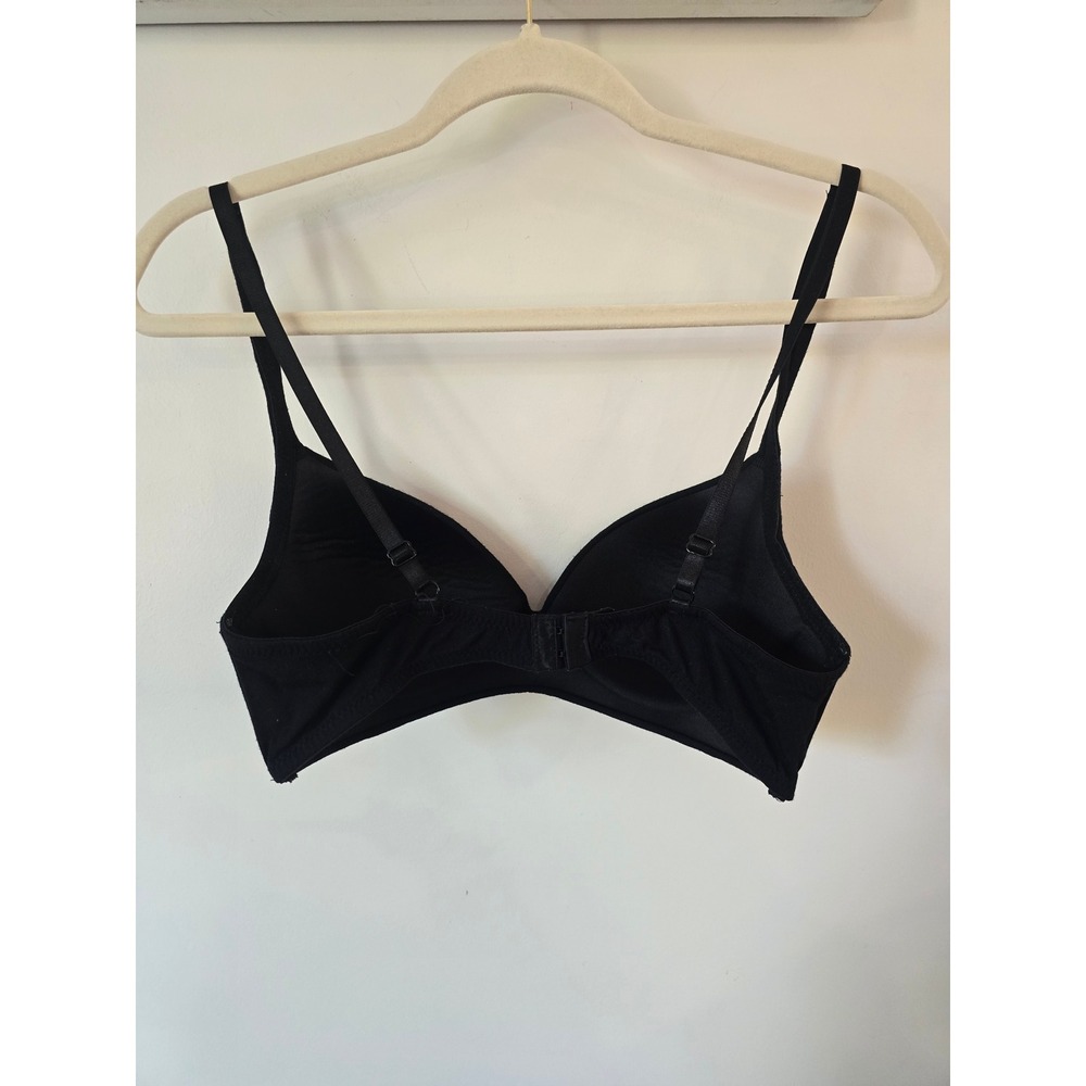 Nautica Intimates Black Modal Blend T-Shirt Bra 36C 1279-28 Adjustable Straps - Picture 2 of 6